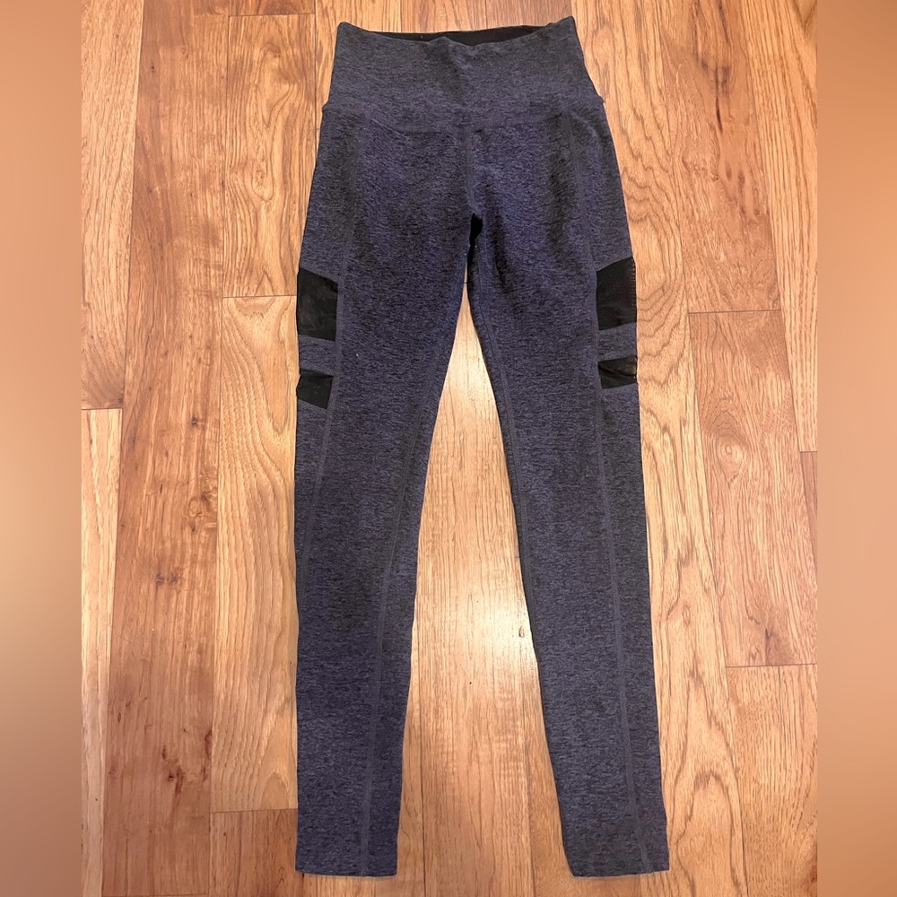 Beyond Yoga Space Dye Side Mesh Dark Gray Leggings Size S